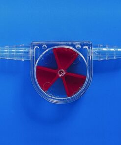 Flow indicator, PLASTIBRAND made of SAN, for visual insp. of flow direction/velocity pack of 5