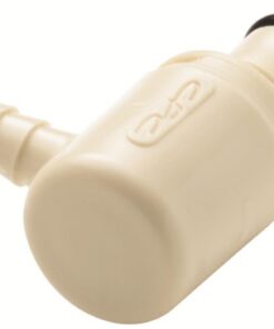 Colder 1/4" Hose Barb Valved Elbow Polypropylene Coupling Insert