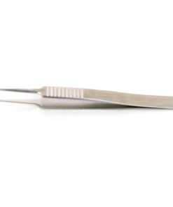Ideal-tek High Precision Tweezers for Biology 110 mm Type 5SG.CX, Extra Fine Tip, Superior Finish, Anti-Magnetic Superalloy, Serrated Handles