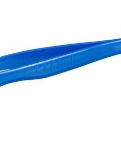 B��rkle Disposable Forceps 130 mm, PS Broad Tip, Blue, Sterile, Pack of 100