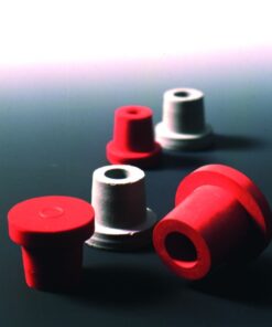 Deutsch & Neumann Hollow Stopper, (NR) Red Rubber, ID = 8 mm, H = 19 mm