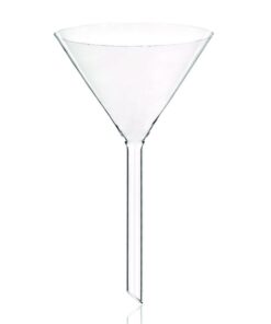 Bohemia Cristal Funnel with Angle 60�� and Short Shaft d=125mm, h=16 ISO DIN 4798, Boro 3.3, Pack of 10