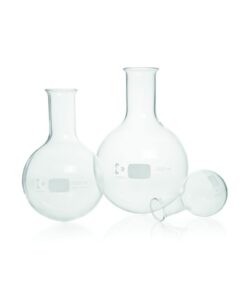 DWK Duran Round Bottom Flask, Narrow Neck, with Beaded and Reinforced Rim, 12000 ml