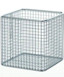 BOCHEM Wire Basket 250x150x150 mm Stainless Steel 18/8 E-POLI Mesh Size 8x8mm