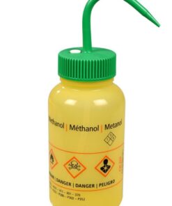 B��rkle LeakProof Spray Bottle 500 ml LDPE, "Methanol" Print in German, English, and French