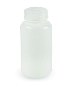 LLG Wide Mouth Bottle, 30 mL, Round, HDPE with Screw Cap, Pack of 12