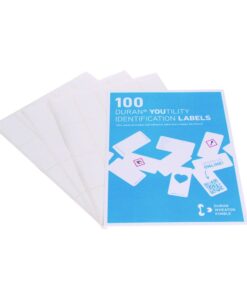 DWK Duran YOUTILITY Self-Adhesive Bottle Labels, 36 x 70 mm, Dispenser Box of 100