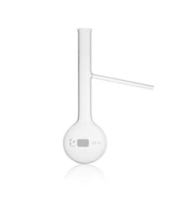 DWK Duran Distilling Flask Engler, 125 mL, ASTM D86, with Side Tube Cap