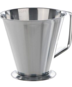 BOCHEM Measuring Beakers 1500 ml, Type 3 Grad., with Spout and Handle, 18/10 Steel