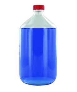 Behr Narrow-neck Bottle NK 1000 GT, 1000ml Clear Glass, Closure with PTFE Insert, Thread Dia. 28mm