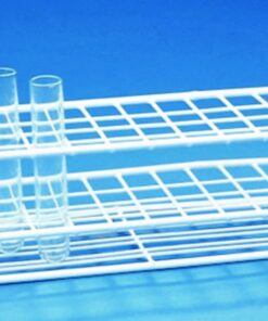 Test Tube Stand (Wire, Nylon-Coated, 18x18mm, Height 70mm, 10 x 10 Openings)