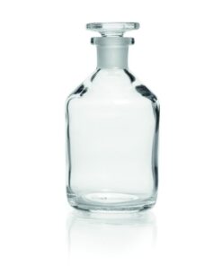DWK Duran Narrow Neck Reagent Bottle, Soda Glass, Clear, with NS Glass Stopper, 250ml