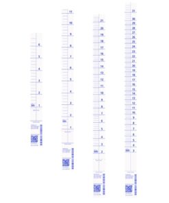 B��rkle Liter Scale Blue for 0431 / 0432-0005 6 Liters Wide Mouth Canister Smallest Graduation 250 ml