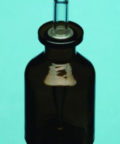 Bohemia Cristal Dropping Bottle 50 mL, Amber, NS Pipette, Boro 3.3