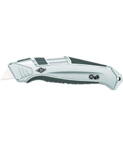 Werner Dorsch Safety Cutter CERA-Safeline ALU, Lightweight Aluminum Housing with Ceramic Blades, Silver/Grey