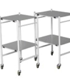INSTRUMENT TROLLEY SMALL (2 stainless steel shelves) SC-C10