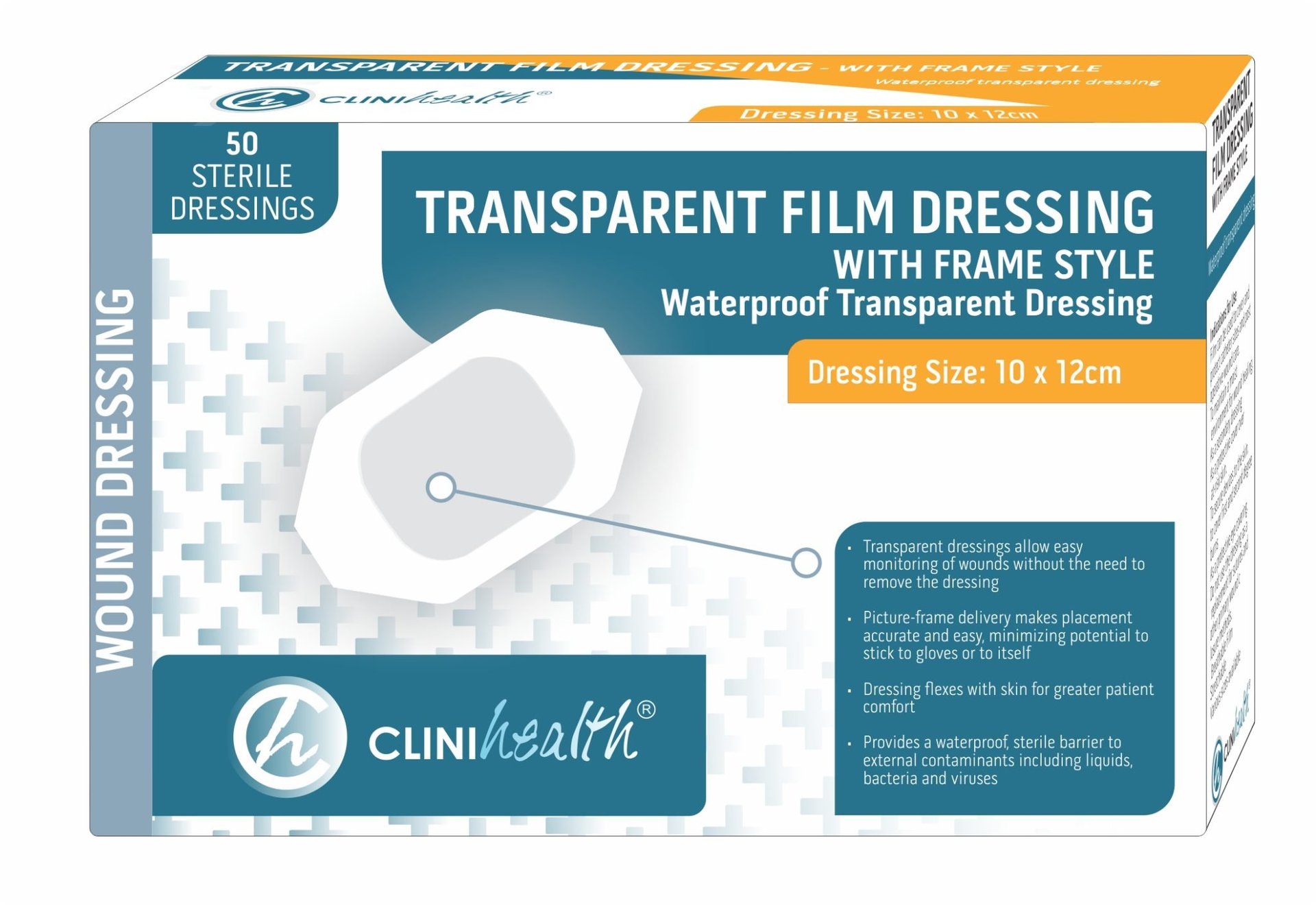 Dressing Transparent Film Frame Style 10x 12cm – 50s