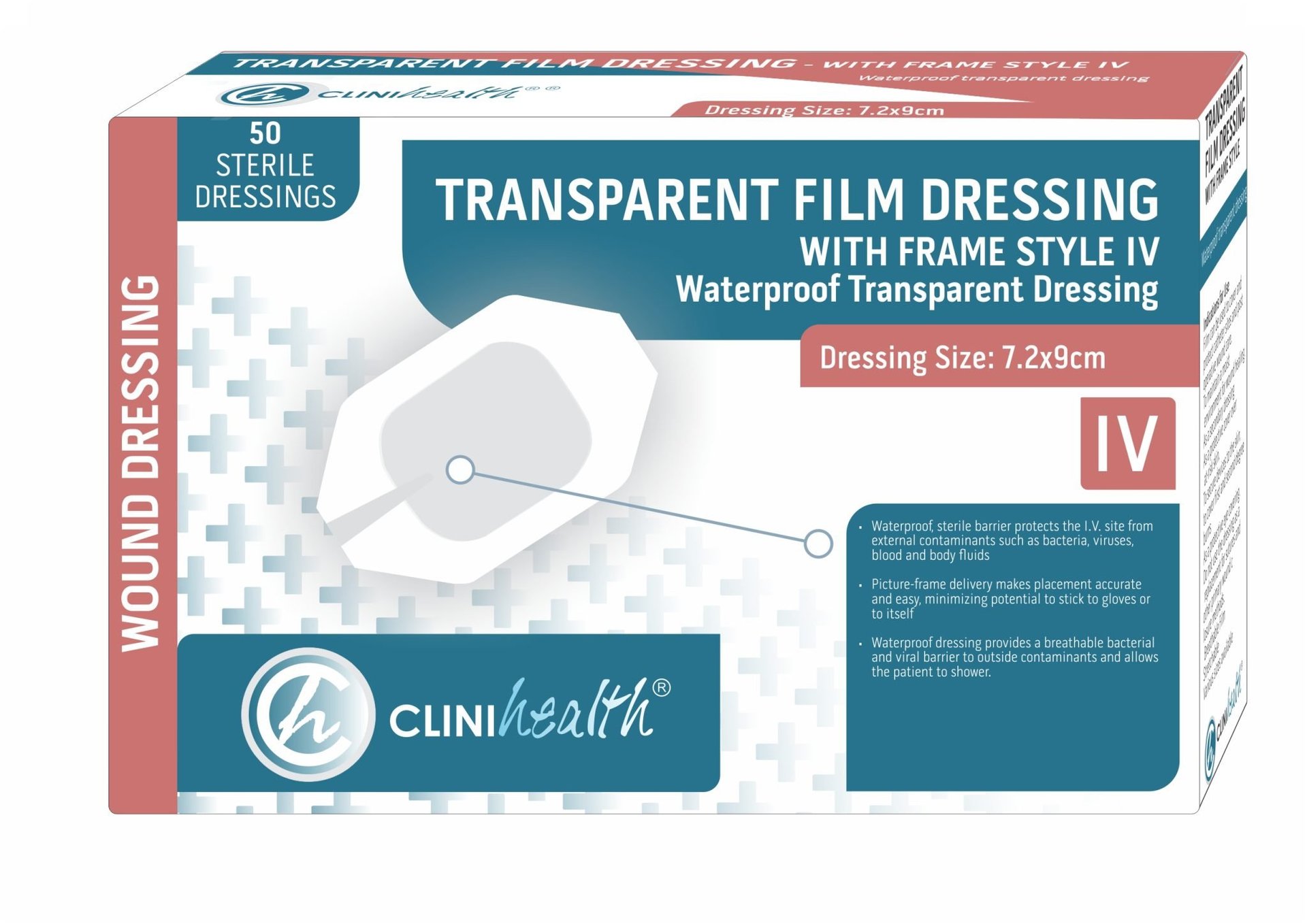 Dressing Transparent Film with Frame style IV – 7.2 x 9cm – 50s