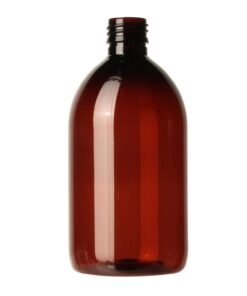 Amber Bottle Round PET