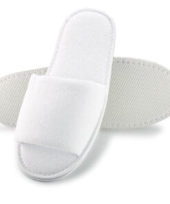 Disposable toweling slippers - Open toe