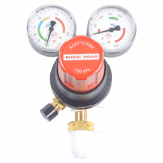 BOC 8000 Acetylene Regulator - Vertical Inlet