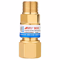Alternative view of BOC Standard Flow Torch End Oxygen Flashback Arrestor