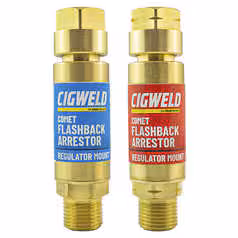CIGWELD Comet Flashback Arrestor – Oxy-Fuel Set – Regulator End - Image 2