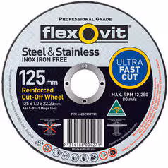 Flexovit A46T Ultra Thin Mega Inox Premium Cutting Disc - Image 3
