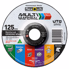 Flexovit Multi-Material Depressed Centre Ultra Thin Grinding Disc - Image 3