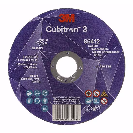 3M Cub 3 Cut-Off Wheels 125x1x22.23mm