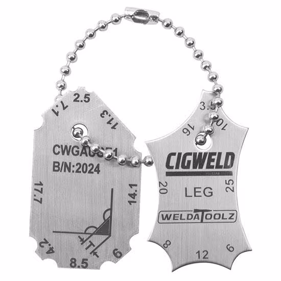 WeldaToolz 2-PCE stainless steel fillet welding gauge set