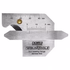 Alternative view of WeldaToolz Tri-V Stainless steel NAKA Style welding gauge