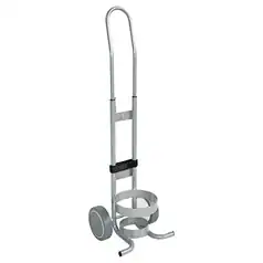 Alternative view of Cylinder Trolley for C or CD or ND Size Cylinders - Aluminium
